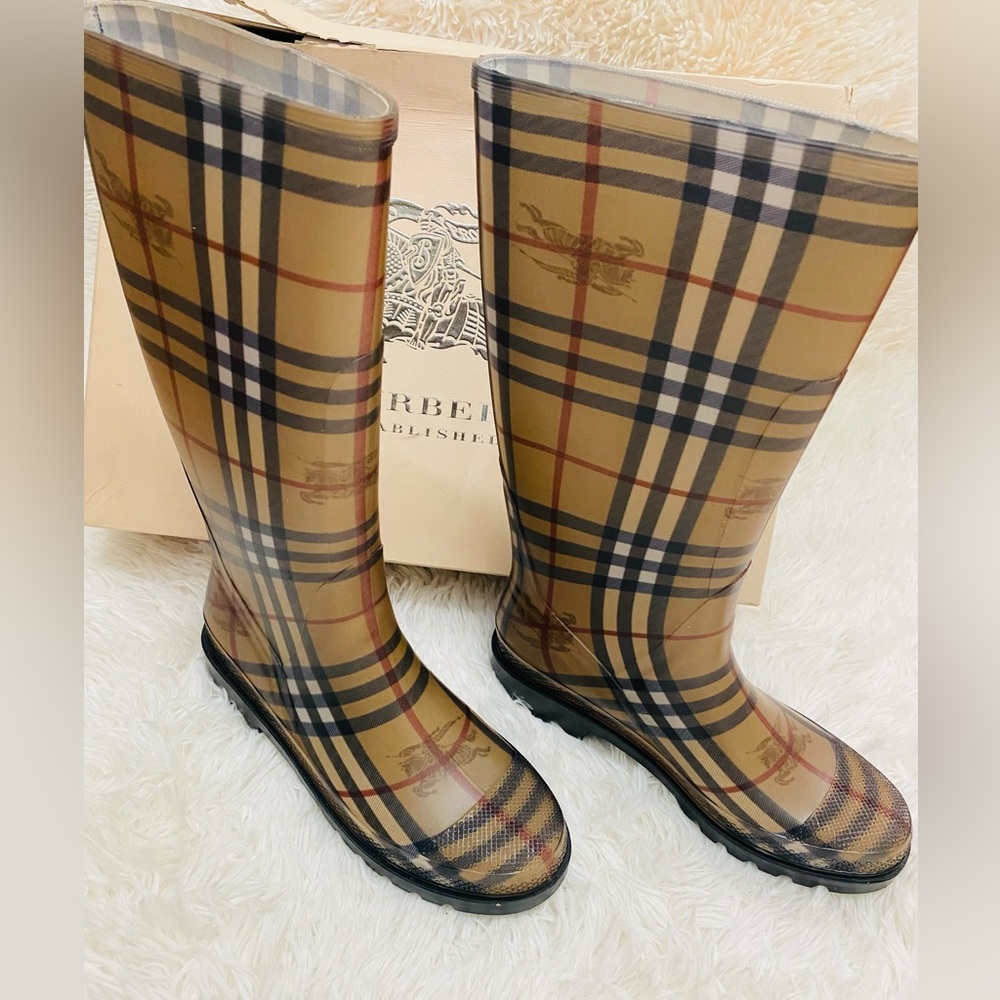 Burberry Haymarket RainBoots No Band